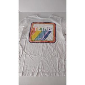 TETRIS Retro Raimbow Short Sleeve Youth Size 18 XXL